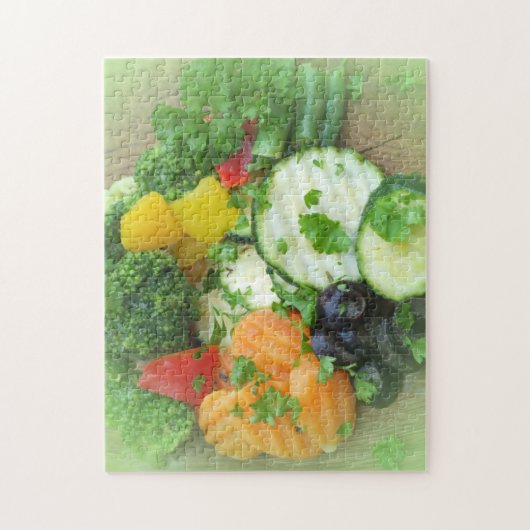 Gezonde voeding achtergrond legpuzzel (Verticaal)