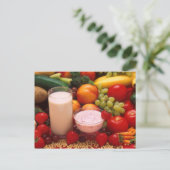 Gezonde voeding briefkaart (Staand voorkant)