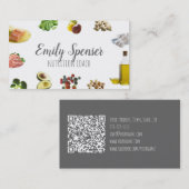 Gezonde Voeding Coach Eenvoudige Witte Kaart Visitekaartje (Voorkant / Achterkant)