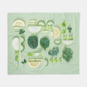 Gezonde voeding fleece deken (Voorkant (Horizontaal))