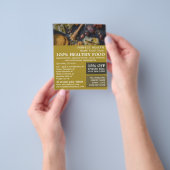Gezonde voeding, gezondheidswinkel Adverteren Flyer (Hand)