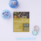 Gezonde voeding, gezondheidswinkel Adverteren Flyer (Enkel)