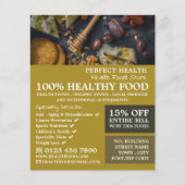 Gezonde voeding, gezondheidswinkel Adverteren Flyer (Voorkant)