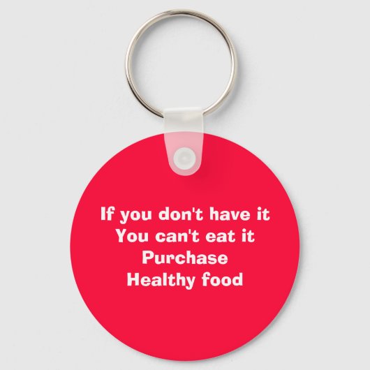 Gezonde voeding kopen sleutelhanger (Voorkant)