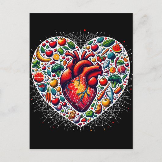 Gezonde voeding, Postcrossing Briefkaart (Voorkant)