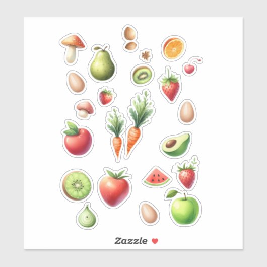 Gezonde voeding sticker (Vel)