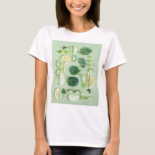 Gezonde voeding t-shirt (Voorkant)