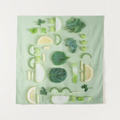 Gezonde voeding wandkleed (Voorkant)