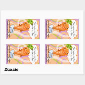 Gezonde voeding wortel sticker (Vel)