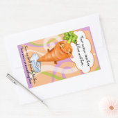 Gezonde voeding wortel sticker (Envelop)