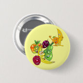 Gezonde voedingsfruit ronde button 5,7 cm (Voorkant /achterkant)