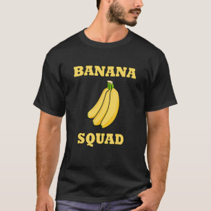 Gezonde voedselbanaanplein exotische vruchten t-shirt