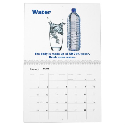 Gezonde voedselkalender kalender (Jan 2026)