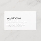 Gezonde Vruchten Groenten Noten en Vis Visitekaartje (Achterkant)