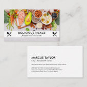 Gezonde Vruchten Groenten Noten en Vis Visitekaartje (Voorkant / Achterkant)