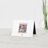 Gezonde Wetenschapper Feest Bedankkaart (Achterkant)