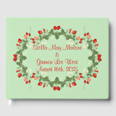 Gezonde zomer aardbeien bruiloft gastenboek (Voorkant)