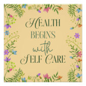 Gezondheid begint bij zelfzorg perfect poster (Voorkant)