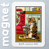 Gezondheid Bewuste Kitty Kat Grappig Custom Magneet