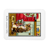 Gezondheid Bewuste Kitty Kat Grappig Custom Magneet (Horizontaal)