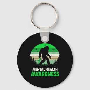 Gezondheid Bewustzijn Bigfoot Sasquatch Mental Hea Sleutelhanger