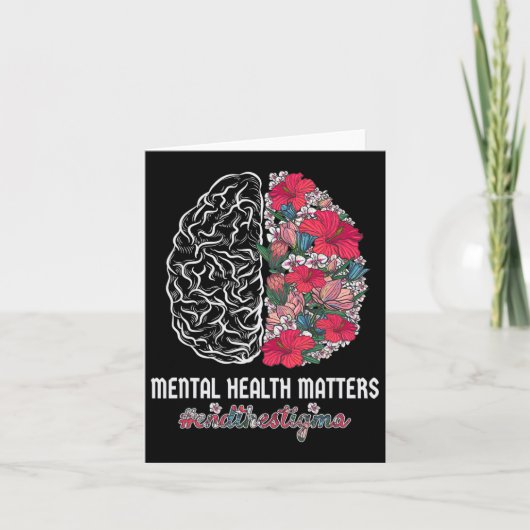 Gezondheid Bewustzijn Einde Het Stigma Mentaal Bew Kaart (Voorkant)