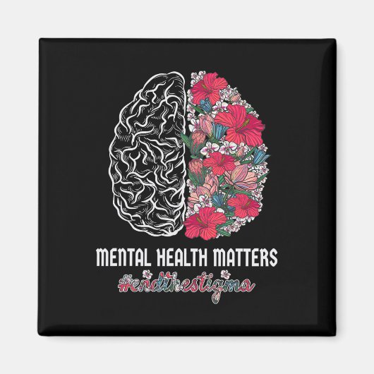 Gezondheid Bewustzijn Einde Het Stigma Mentaal Bew Magneet (Voorkant)