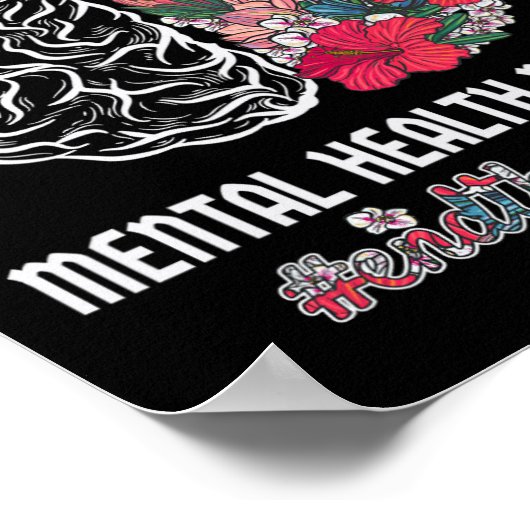 Gezondheid Bewustzijn Einde Het Stigma Mentaal Bew Poster (Hoek)