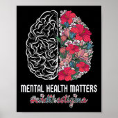 Gezondheid Bewustzijn Einde Het Stigma Mentaal Bew Poster (Voorkant)