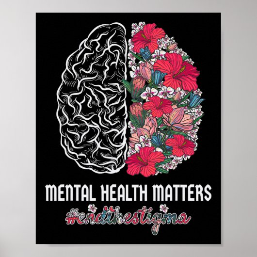 Gezondheid Bewustzijn Einde Het Stigma Mentaal Bew Poster (Voorkant)