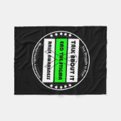 Gezondheid Bewustzijn Geestelijke Gezondheid Autis Fleece Deken (Voorkant (Horizontaal))