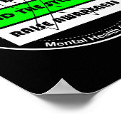 Gezondheid Bewustzijn Geestelijke Gezondheid Autis Poster (Hoek)