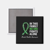 Gezondheid Bewustzijn Groen Lint 3 Magneet (Voorkant / Achterkant)