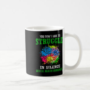 Gezondheid Bewustzijn Maand Strijd Stigma Mentale Koffiemok