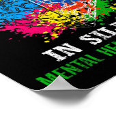 Gezondheid Bewustzijn Maand Strijd Stigma Mentale  Poster (Hoek)