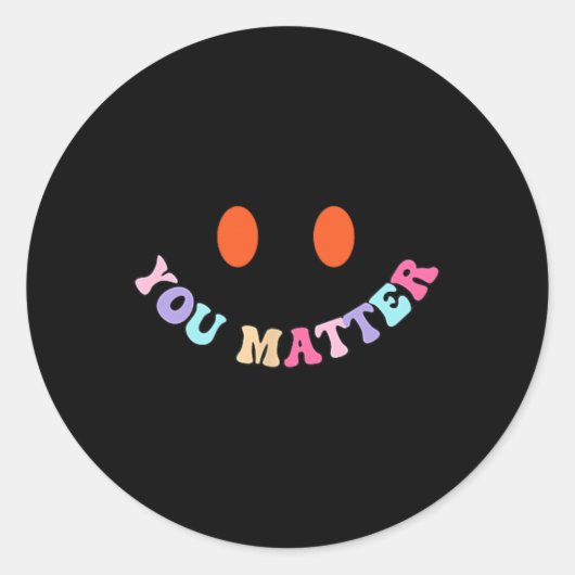 Gezondheid Bewustzijn U Probleem 2 Side Mannen Vro Ronde Sticker (Voorkant)