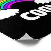 Gezondheid Bewustzijnstherapie is Cool Rainbow Poster (Hoek)