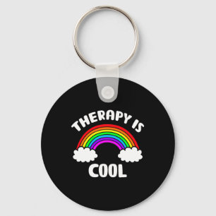 Gezondheid Bewustzijnstherapie is Cool Rainbow Sleutelhanger