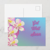 Gezondheid Columbine Bloem Roze & Wit Briefkaart (Voorkant / Achterkant)