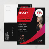 Gezondheid en fitness Business Briefkaart (Voorkant / Achterkant)