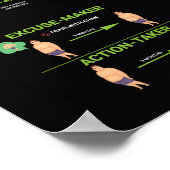 Gezondheid en fitness Infografisch - Diet en oefen Poster (Hoek)