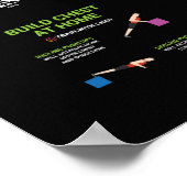 Gezondheid en fitness Infografisch - Diet en oefen Poster (Hoek)