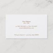 Gezondheid en Fitness Logo Visitekaartje (Achterkant)