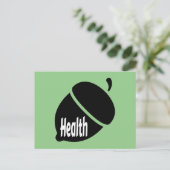 Gezondheid en gezond leven briefkaart (Staand voorkant)