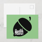 Gezondheid en gezond leven briefkaart (Voorkant / Achterkant)