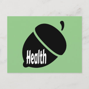 Gezondheid en gezond leven briefkaart