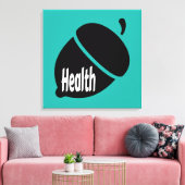 Gezondheid en gezond leven canvas afdruk (Insitu (Woonkamer))