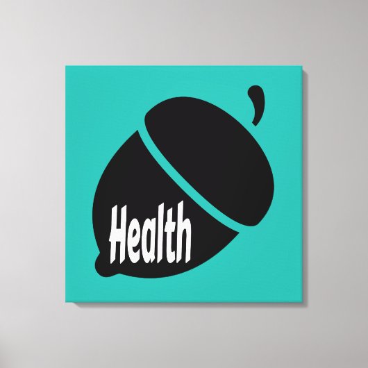Gezondheid en gezond leven canvas afdruk (Voorkant)