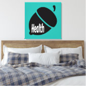 Gezondheid en gezond leven canvas afdruk (Insitu (Slaapkamer))