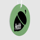 Gezondheid en gezond leven ornament (voorkant)